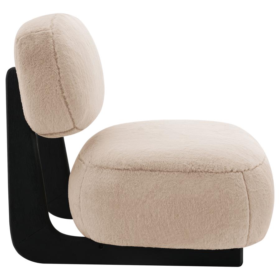 (image for) Duffie Upholstered Armless Accent Chair Camel