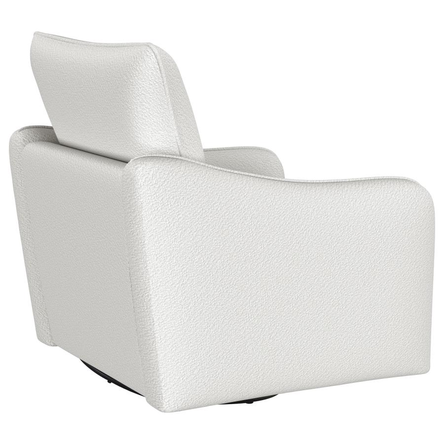 (image for) Madia Upholstered Sloped Arm Swivel Glider Chair Vanilla