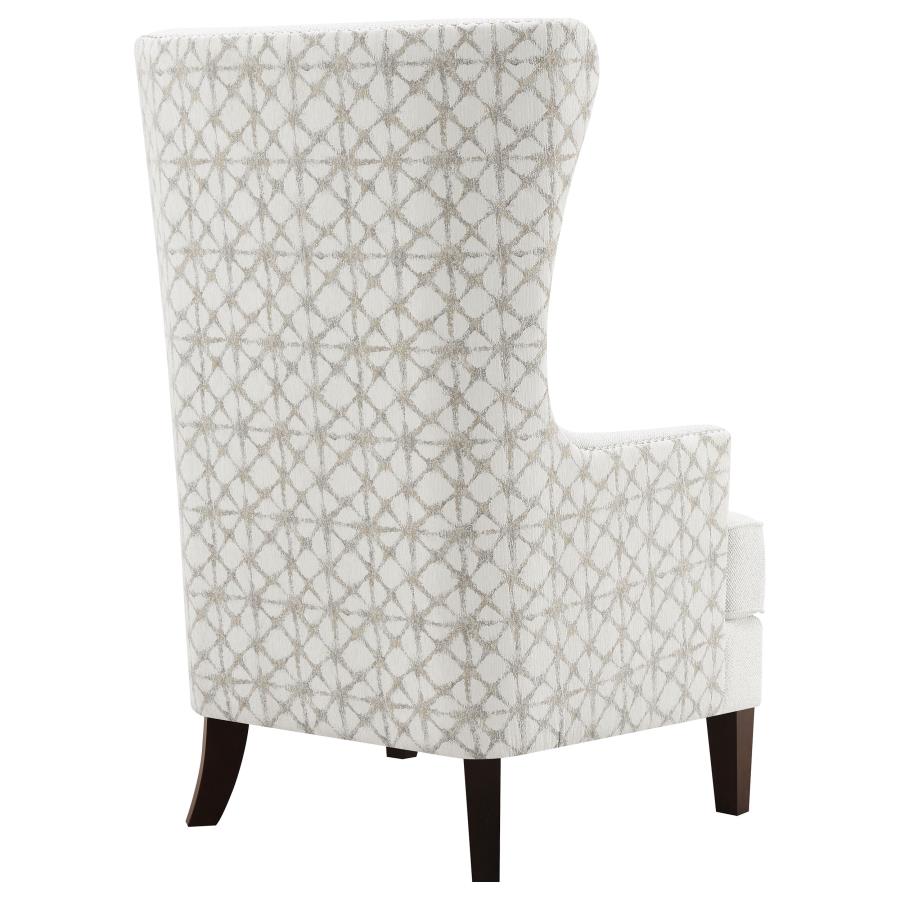 (image for) Pippin Upholstered High Wingback Accent Chair Latte