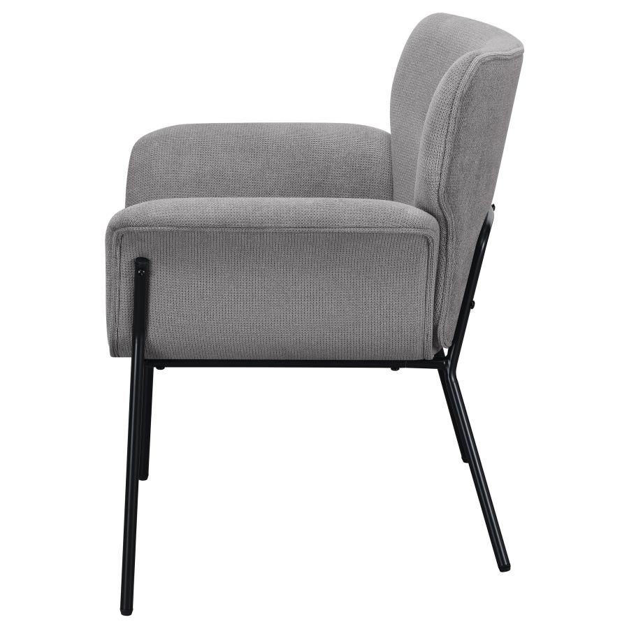 (image for) Davina Upholstered Flared Arm Accent Chair Ash Grey