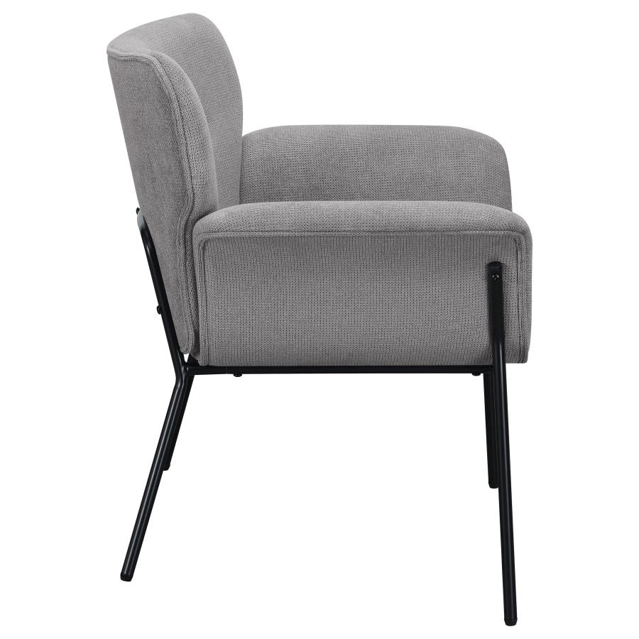 (image for) Davina Upholstered Flared Arm Accent Chair Ash Grey