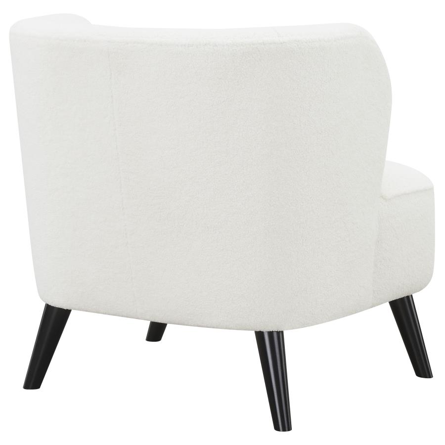 (image for) Alonzo Faux Sheepskin Upholstered Accent Chair Natural