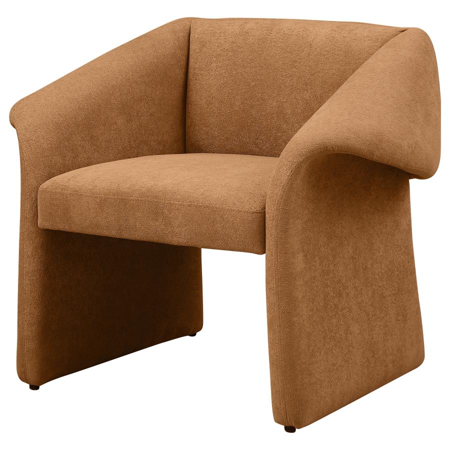 (image for) Ramsey Upholstered Sloped Arm Accent Chair Honey