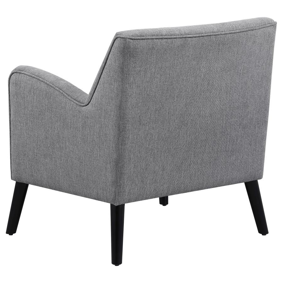 (image for) Charlie Upholstered English Arm Accent Chair Charcoal Grey