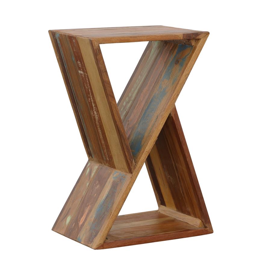 (image for) Lily Solid Reclaimed Wood Accent Side Table Natural - Click Image to Close