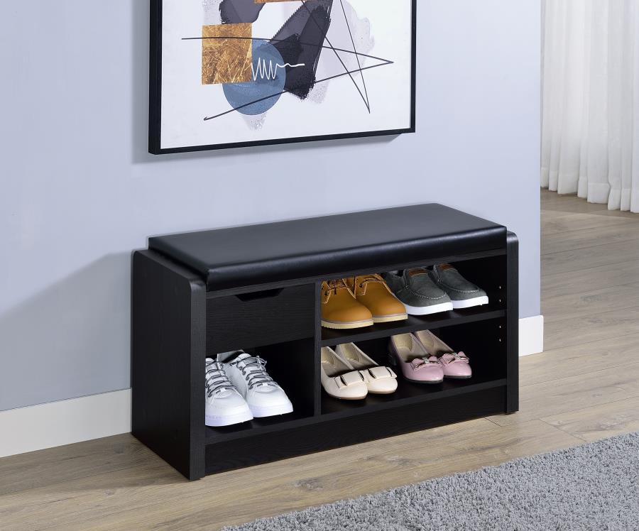 (image for) Arrington Storage Bench Black