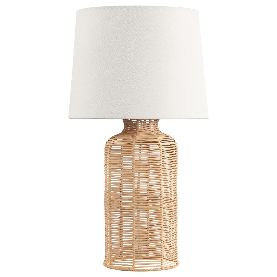 (image for) Nairobi Empire Shade Handwoven Rattan Table Lamp Natural