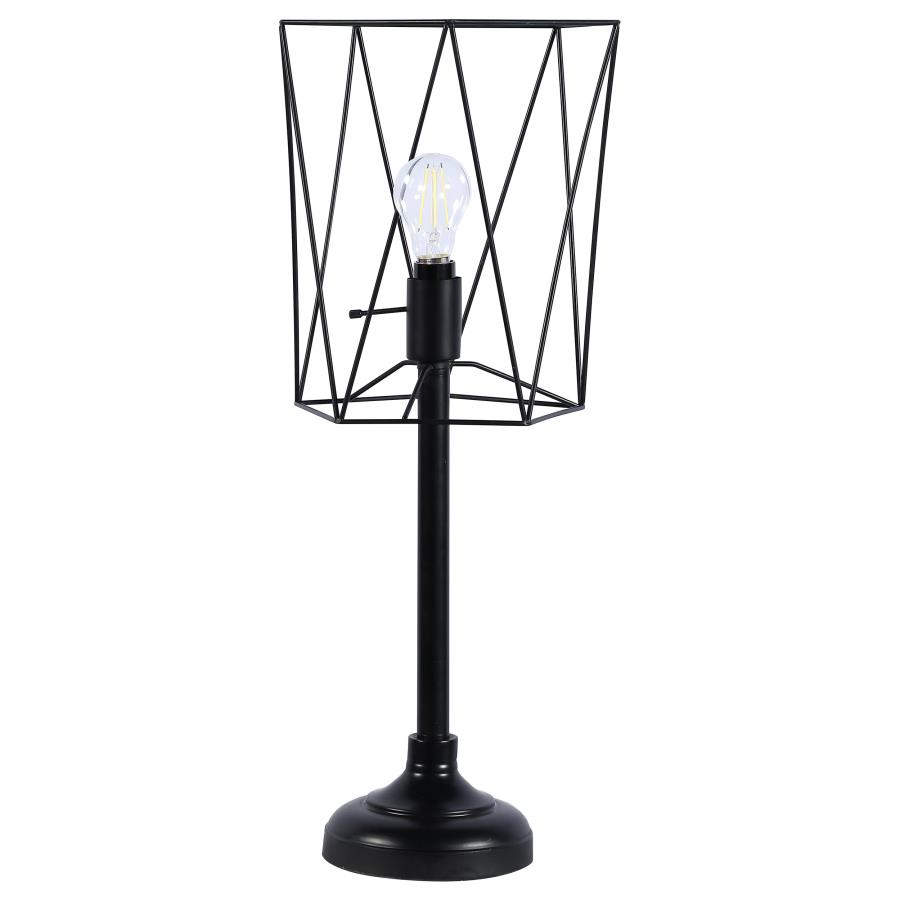 (image for) Mayfield 26-inch Open Frame Torch Table Lamp Black - Click Image to Close