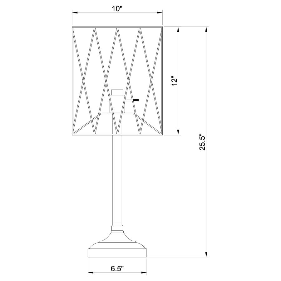 (image for) Mayfield 26-inch Open Frame Torch Table Lamp Black