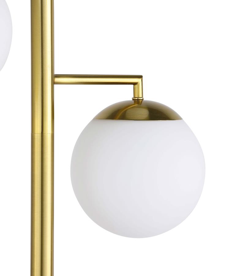 (image for) Sena 66-inch Spherical Bulb Tree Metal Floor Lamp Gold