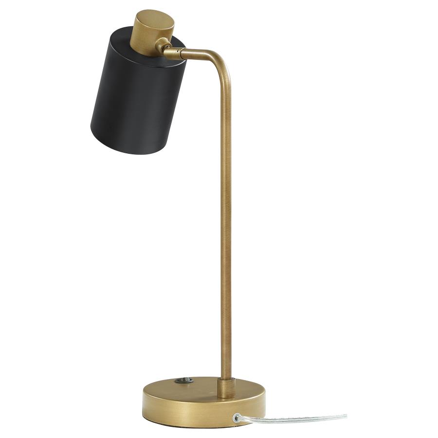 (image for) Cherise 18-inch Adjustable Angle Table Lamp Antique Brass