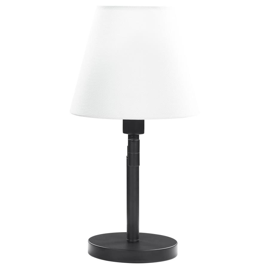 (image for) Colombe 20-inch Empire Shade Swing Arm Table Lamp Black