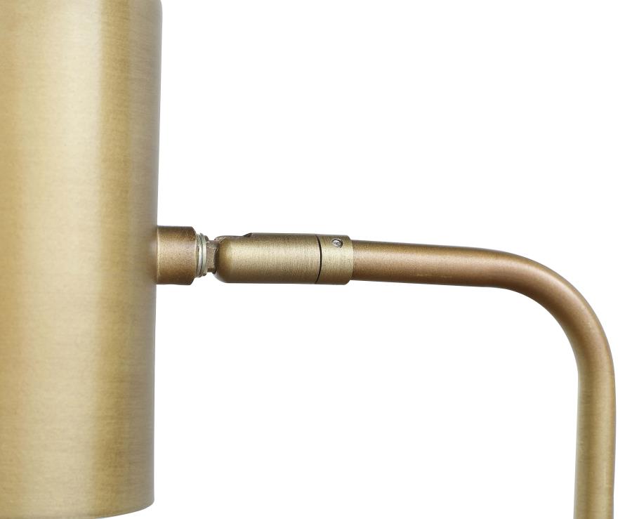 (image for) Jodie 55-inch Adjustable Floor Lamp Side Table Antique Brass