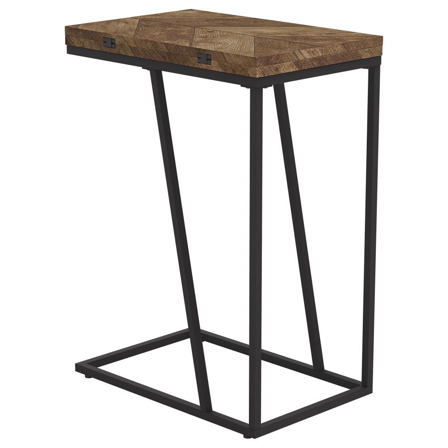 (image for) Carly Expandable Engineered Wood C-Shaped Side Table Tobacco