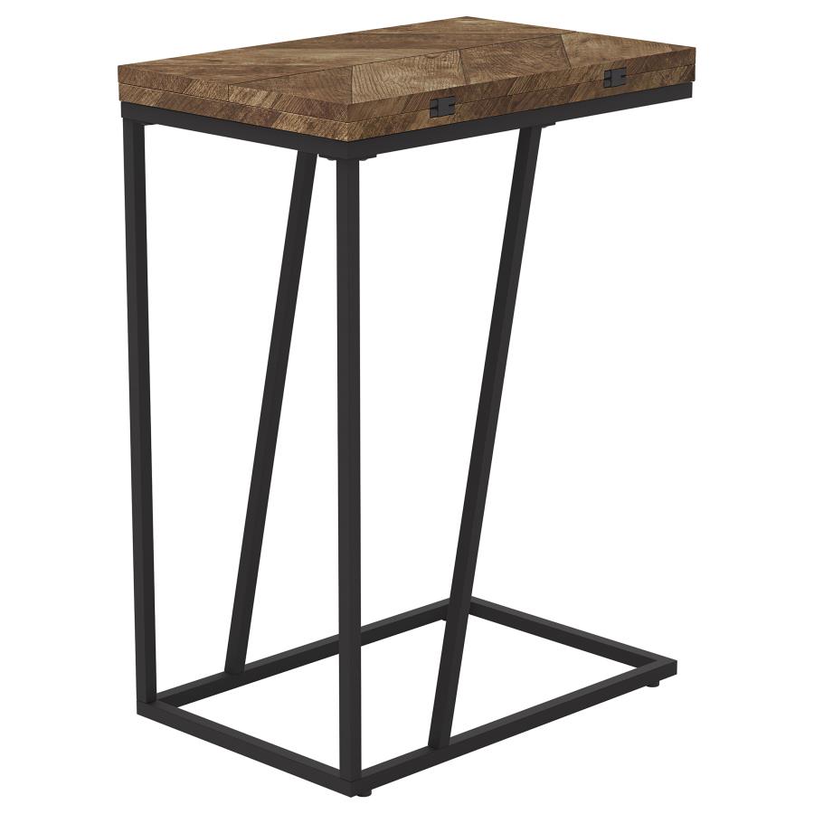 (image for) Carly Expandable Engineered Wood C-Shaped Side Table Tobacco