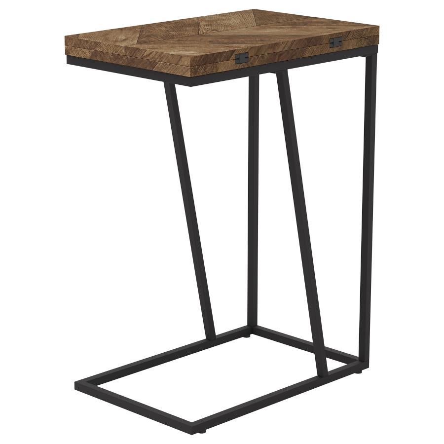 (image for) Carly Expandable Engineered Wood C-Shaped Side Table Tobacco