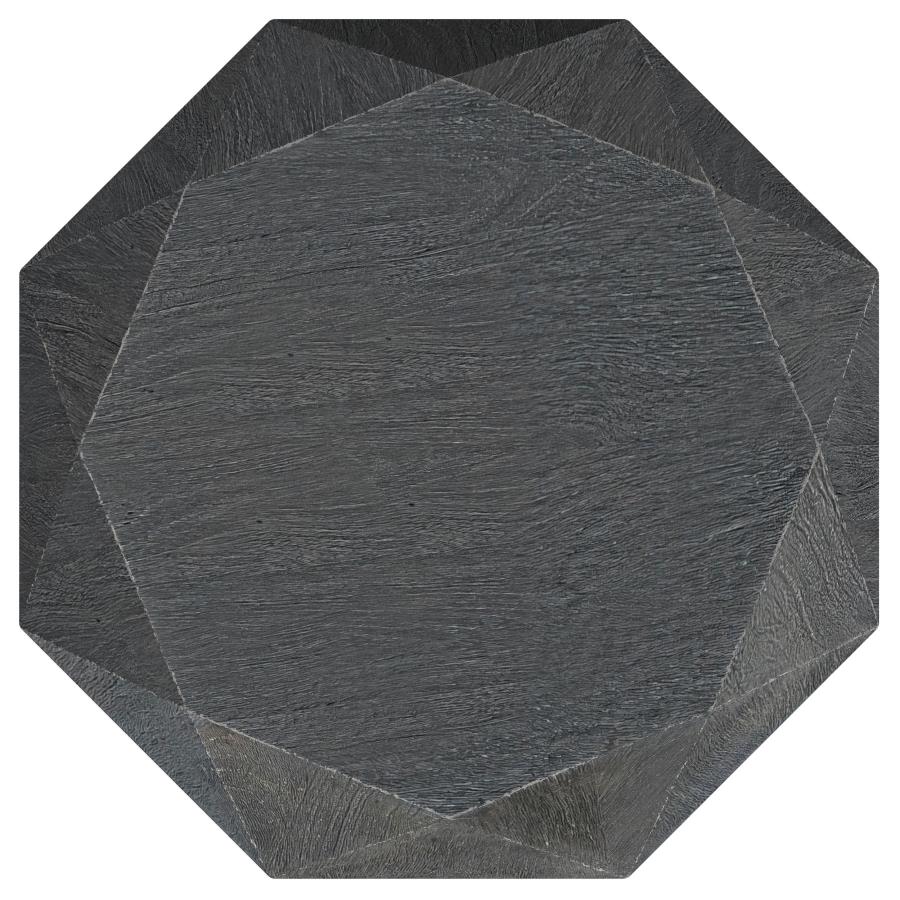 (image for) Jacinto Octagonal Solid Mango Wood Side Table Grey