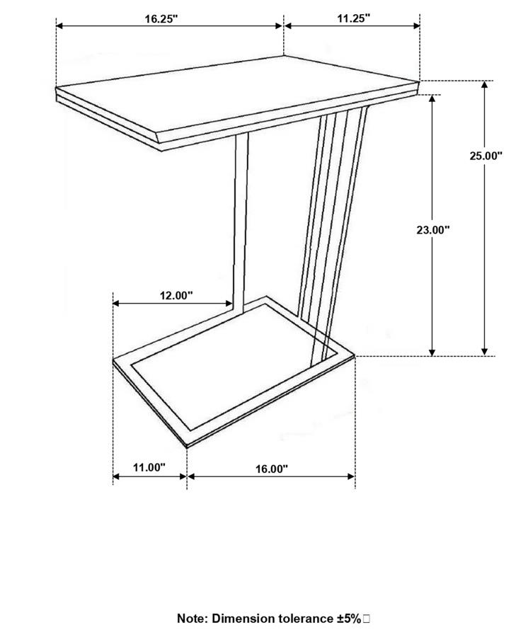 (image for) Vicente Marble Top C-Shaped Sofa Side Table Grey