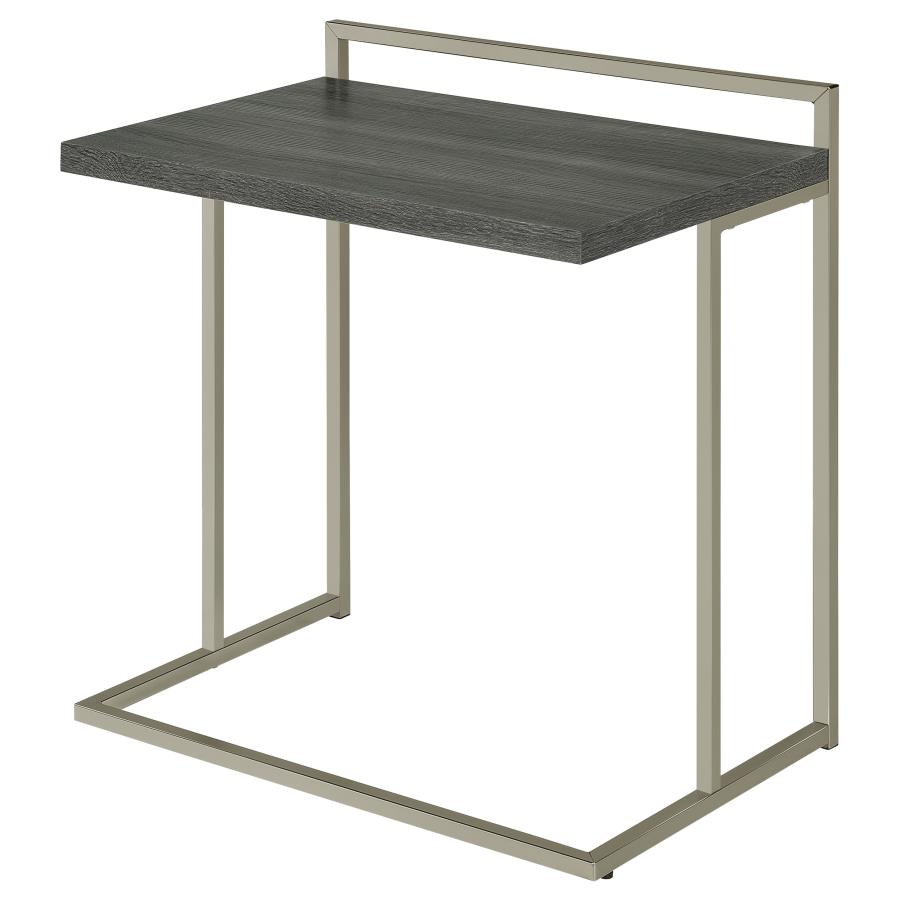 (image for) Dani Rectangular C-Shaped Sofa Side Table Weathered Grey