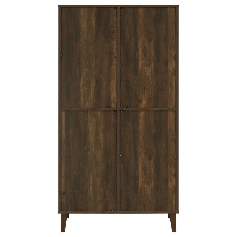 (image for) Elouise 4-door Engineered Wood Tall Accent Cabinet Dark Pine