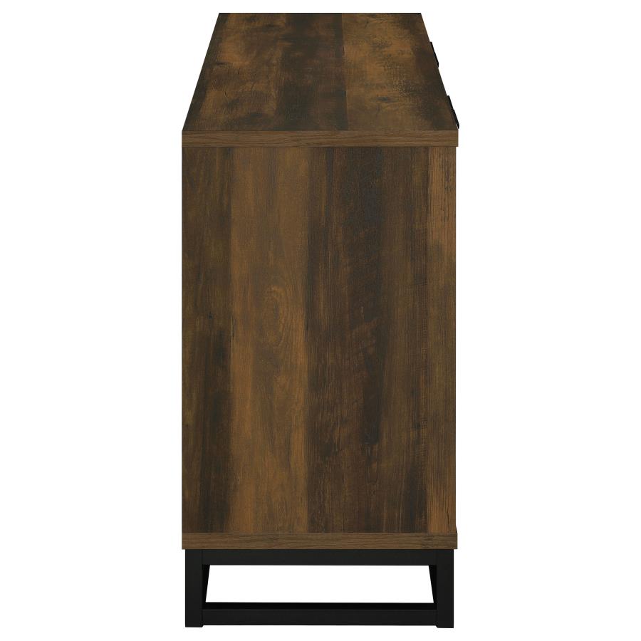 (image for) Ryatt 4-door Engineered Wood Accent Cabinet Dark Pine