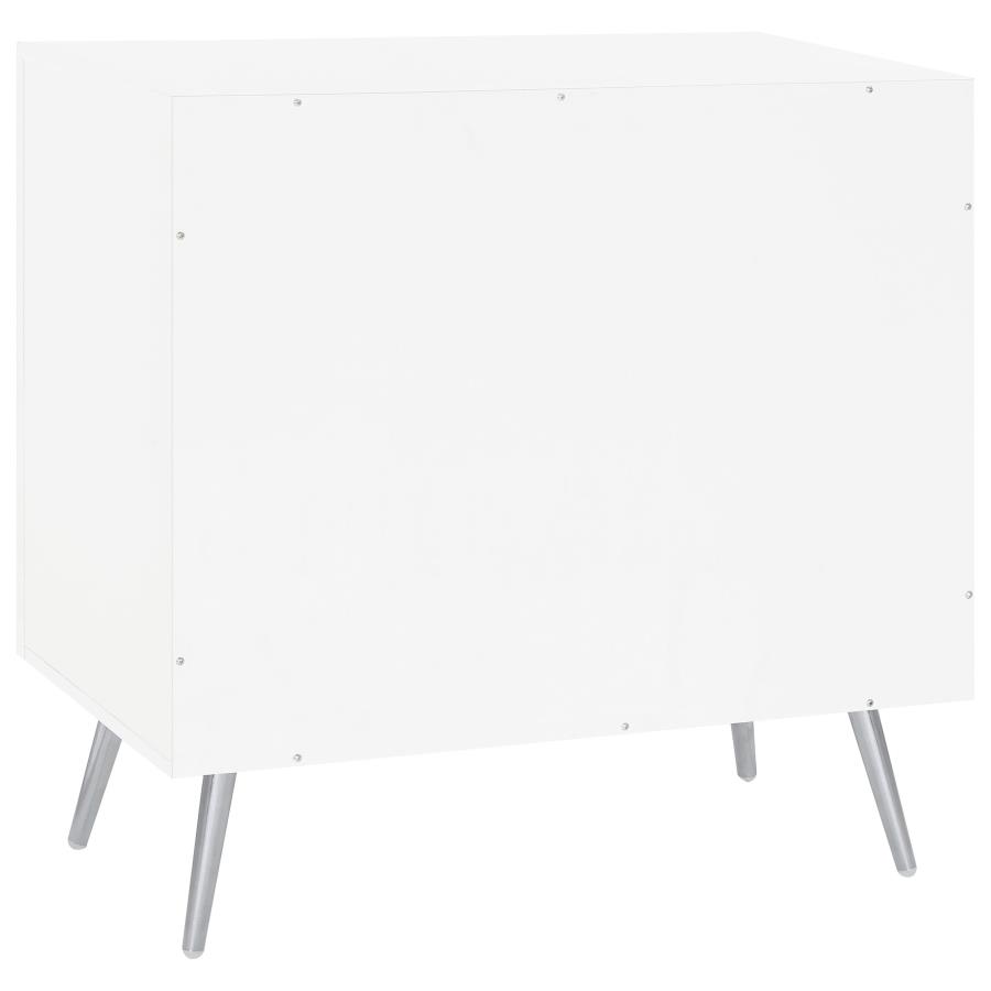 (image for) Nieta 2-door Engineered Wood Accent Cabinet White High Gloss