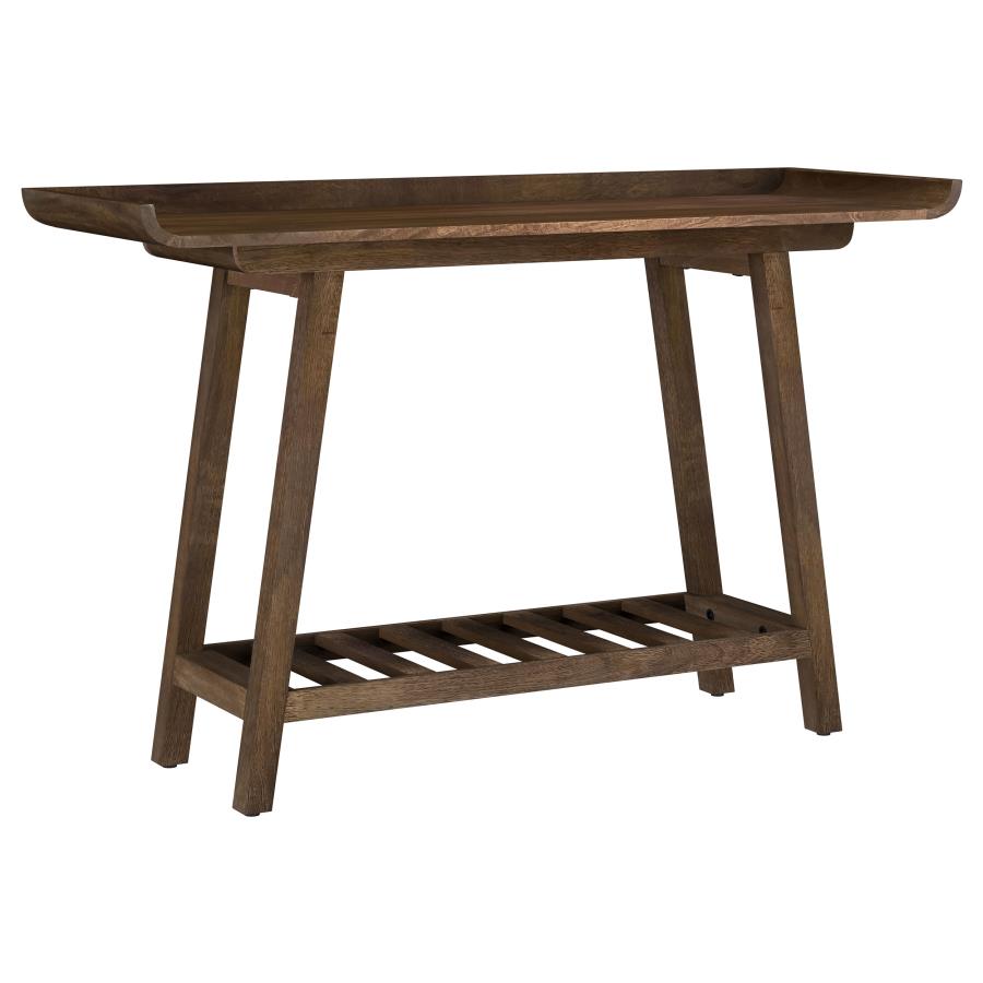 (image for) Ornelas 46-inch Console Table with Slatted Shelf Mango Brown
