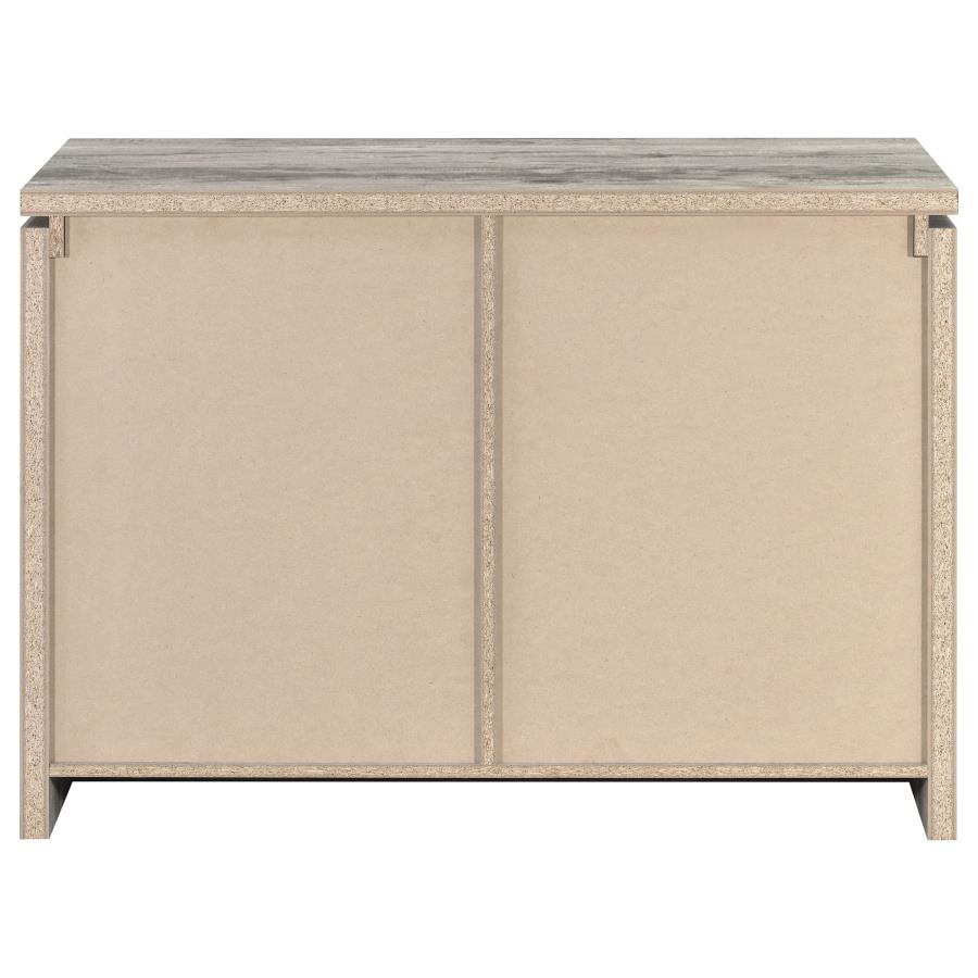 (image for) Enoch 2-door Engineered Wood Accent Cabinet Grey Driftwood