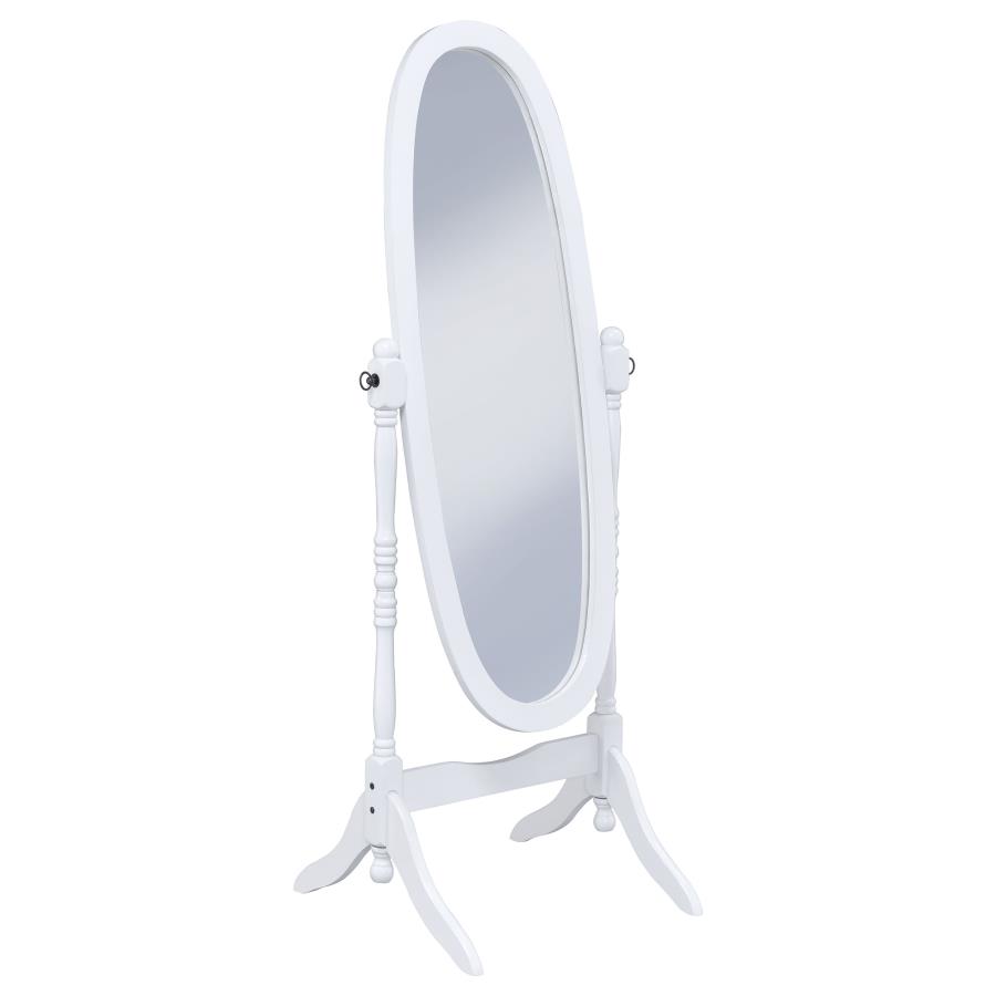 (image for) Foyet Wood Adjustable Full Length Cheval Mirror White