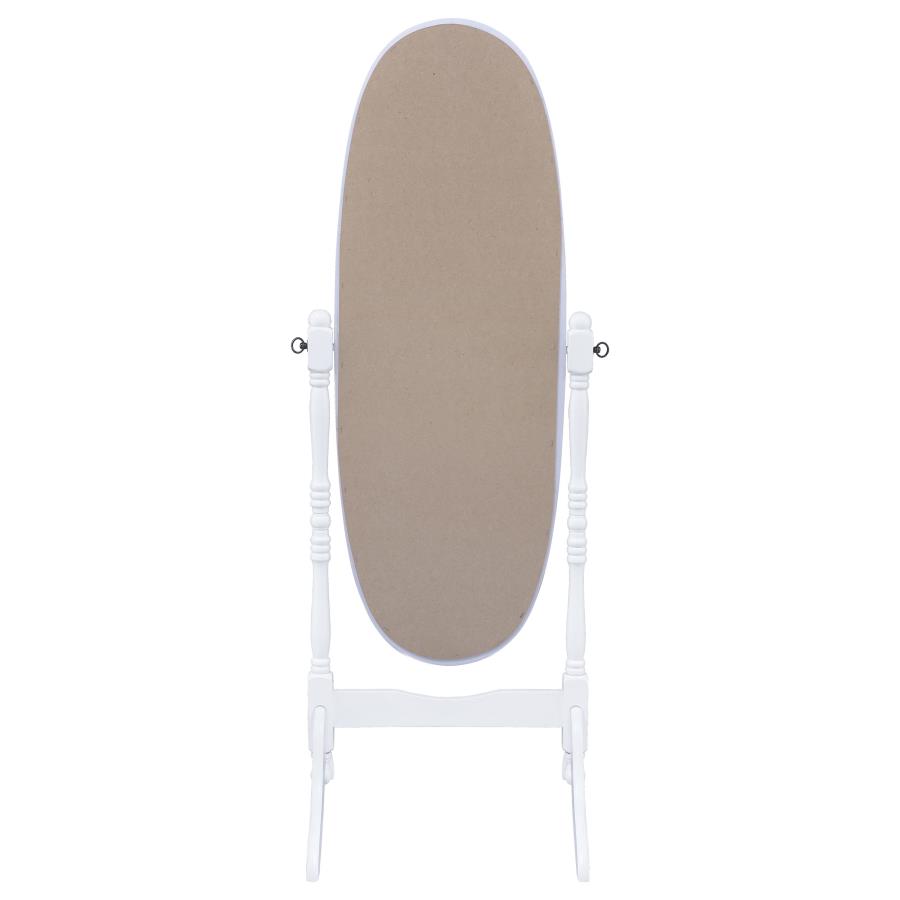 (image for) Foyet Wood Adjustable Full Length Cheval Mirror White