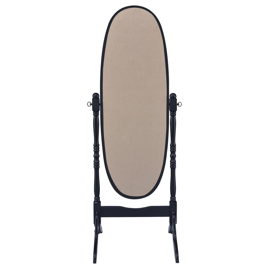 (image for) Foyet Wood Adjustable Full Length Cheval Mirror Black