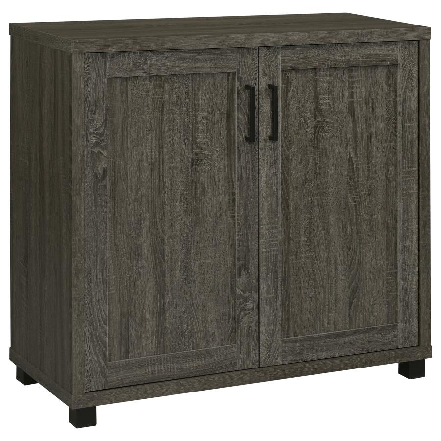 (image for) Filch Wood 2-door Accent Cabinet Weathered Grey