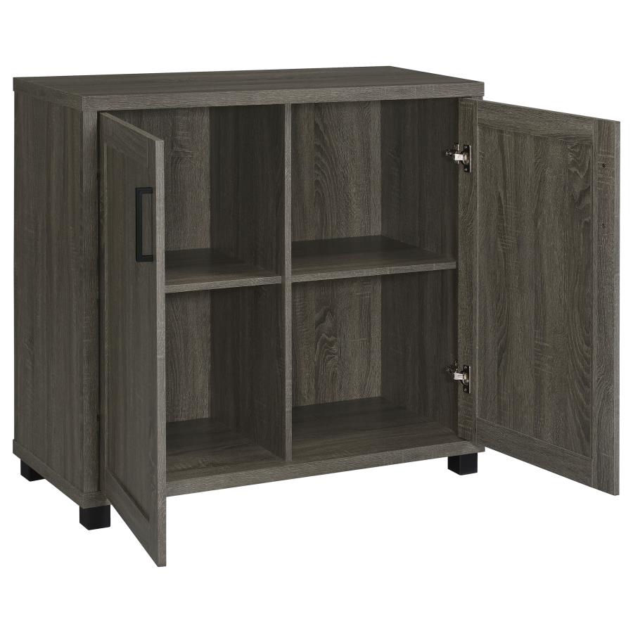 (image for) Filch Wood 2-door Accent Cabinet Weathered Grey