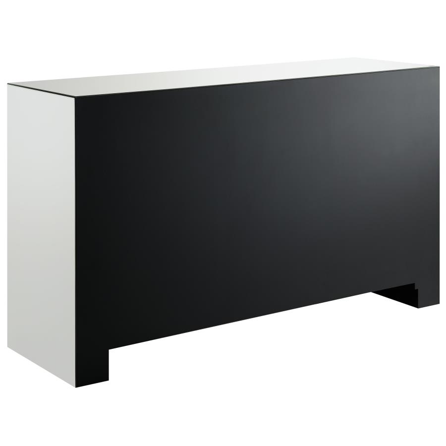 (image for) Maya 3-drawer Mirrored Storage Accent Cabinet Silver