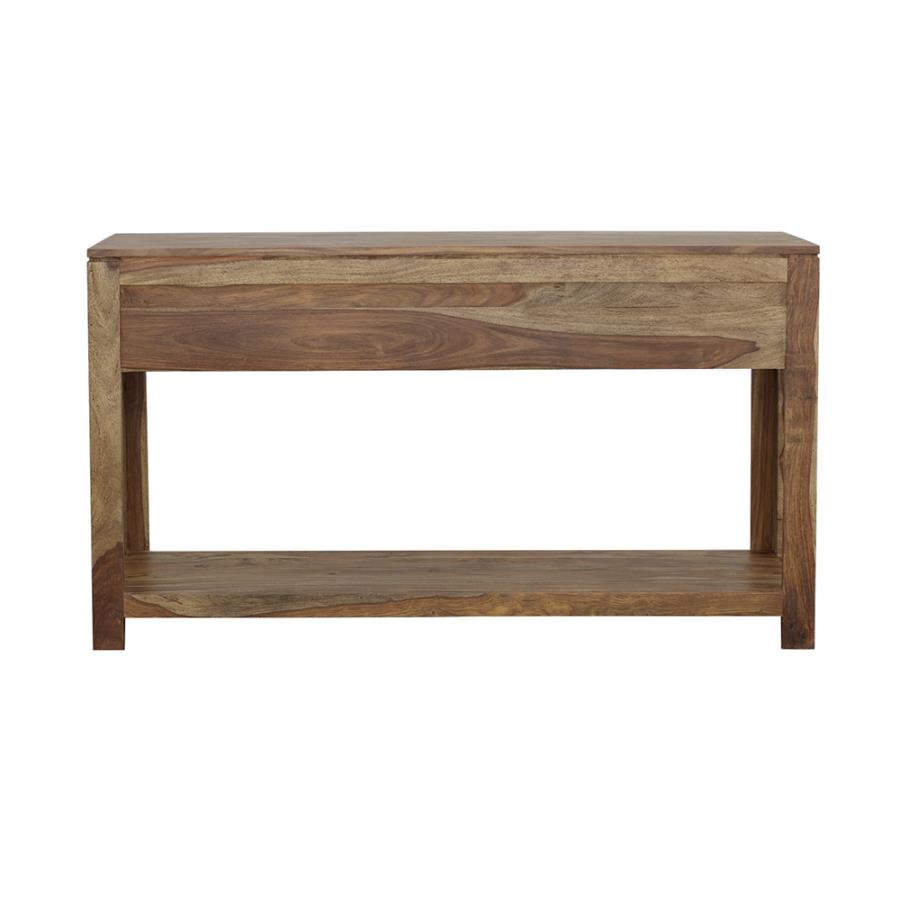 (image for) Esther 3-drawer Wood Console Table Natural Sheesham