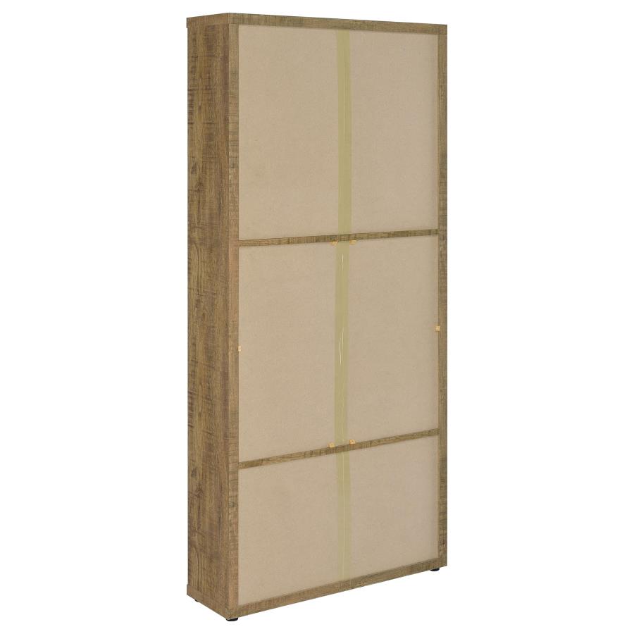 (image for) Hawthorne 4-shelf Glass Door Tall Cabinet with Drawers Mango