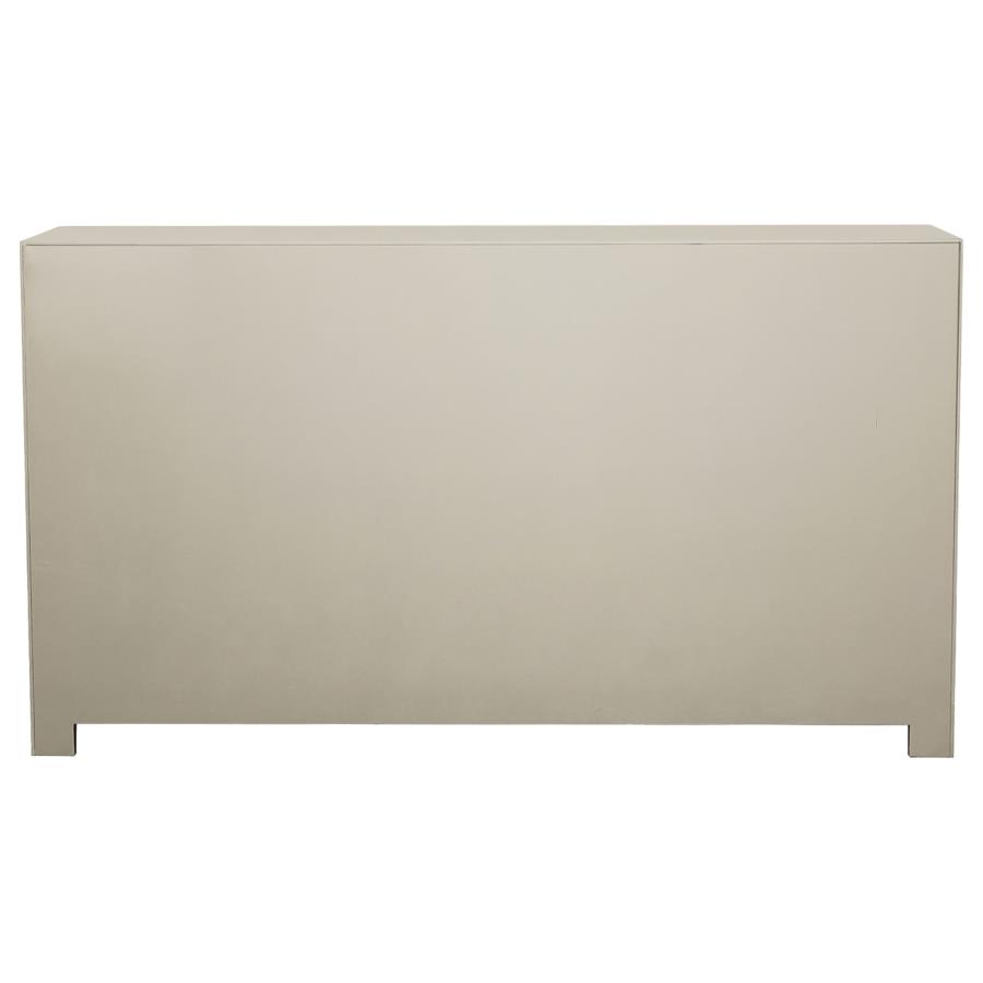 (image for) Toula 4-door Accent Cabinet Smoke and Champagne