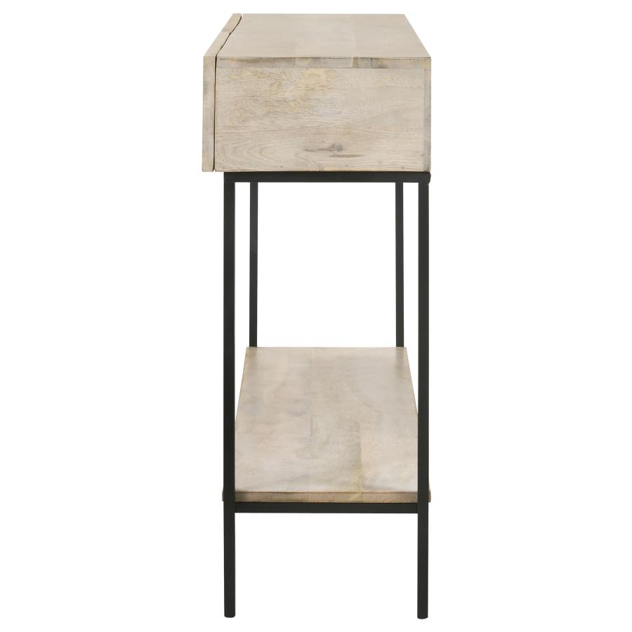 (image for) Rubeus 2-drawer Wood Entryway Console Table White Washed