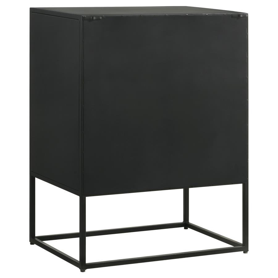 (image for) Alcoa 3-drawer Multi-Purpose Tall Accent Cabinet Black