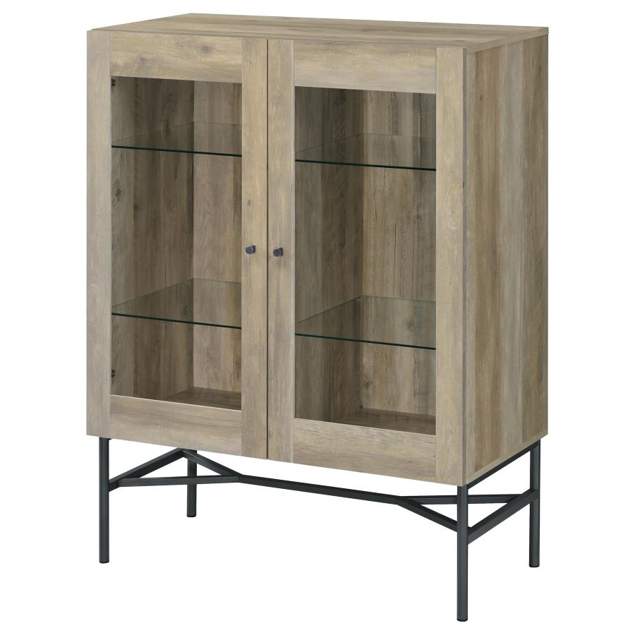 (image for) Bonilla 2-door Engineered Wood Cabinet Distressed Pine