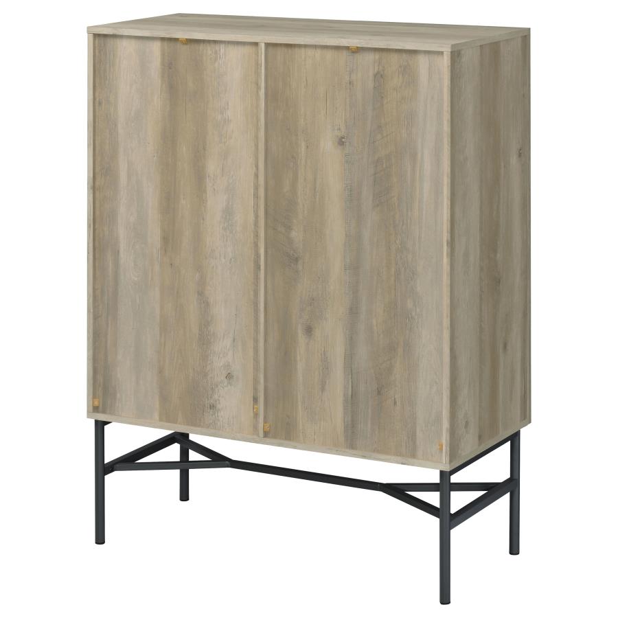 (image for) Bonilla 2-door Engineered Wood Cabinet Distressed Pine