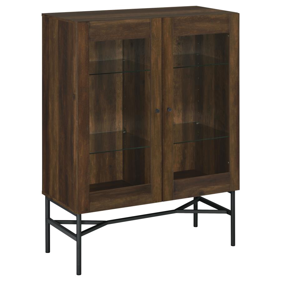 (image for) Bonilla 2-door Engineered Wood Cabinet Dark Pine