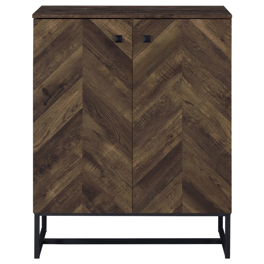 (image for) Carolyn 2-door Engineered Wood Accent Cabinet Rustic Oak