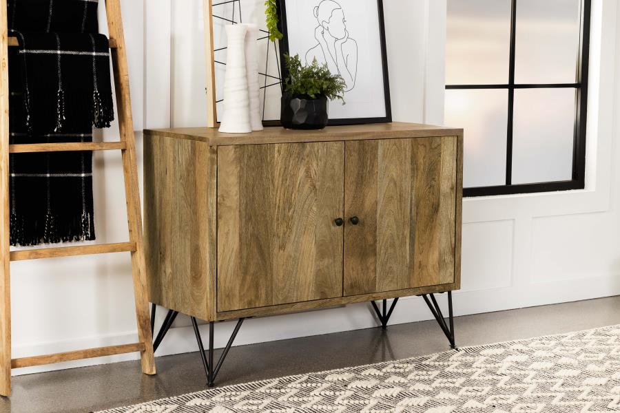 (image for) Eileen 2-door Wood Storage Accent Cabinet Natural