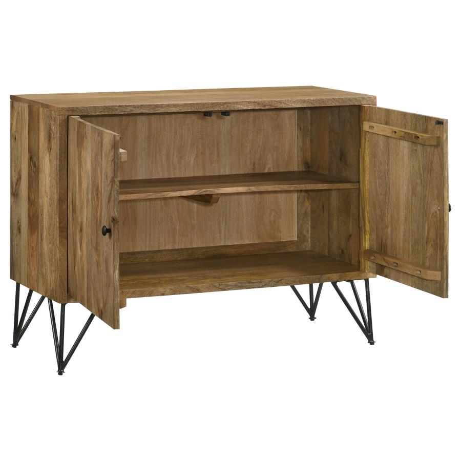 (image for) Eileen 2-door Wood Storage Accent Cabinet Natural