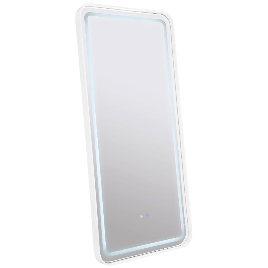 (image for) Glendora 32 x 71 Inch LED Standing Mirror BT Speakers Black