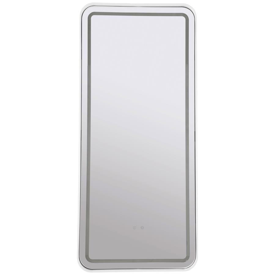 (image for) Glendora 32 x 71 Inch LED Standing Mirror BT Speakers Black