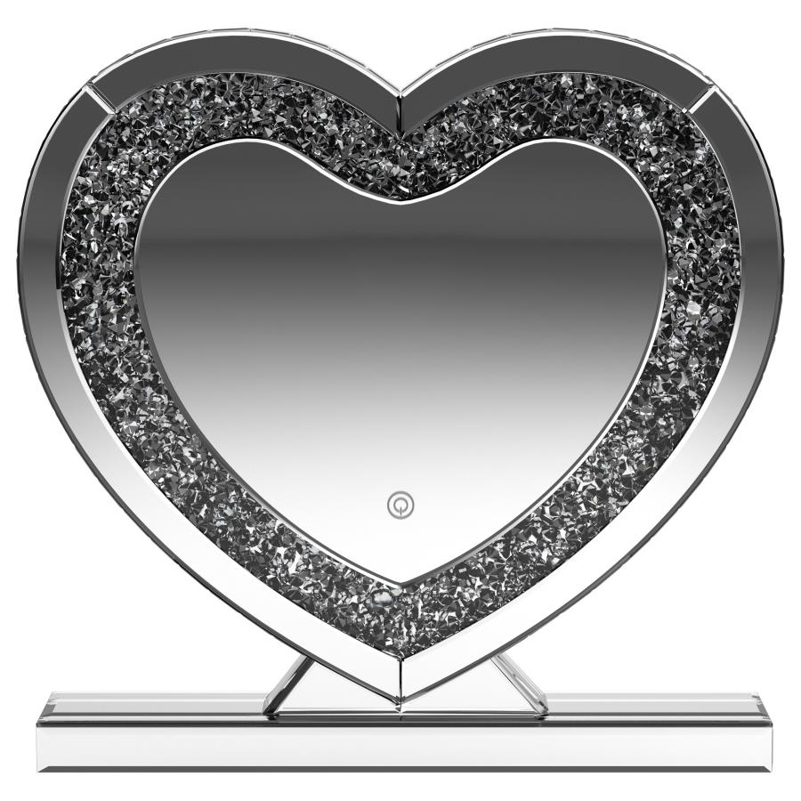 (image for) Euston Heart Shaped Vanity Mirror Silver