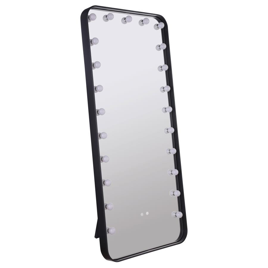 (image for) Canton 32 x 71 Inch LED Standing Mirror with Speakers Black