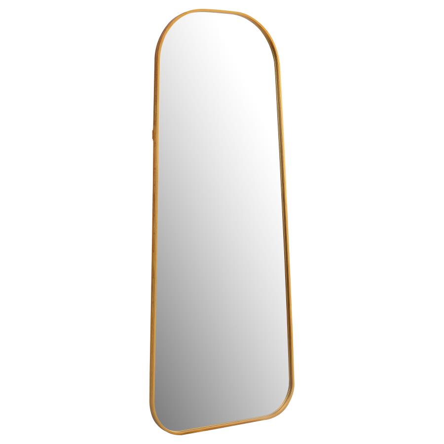 (image for) Simeon 24 x 59 Inch Full Length Floor Mirror Antique Gold - Click Image to Close